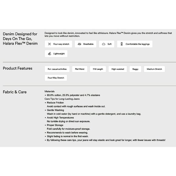 Halara Flex High Waisted Washed Casual Baggy Jeans with Pockets - Picture 3 of 7